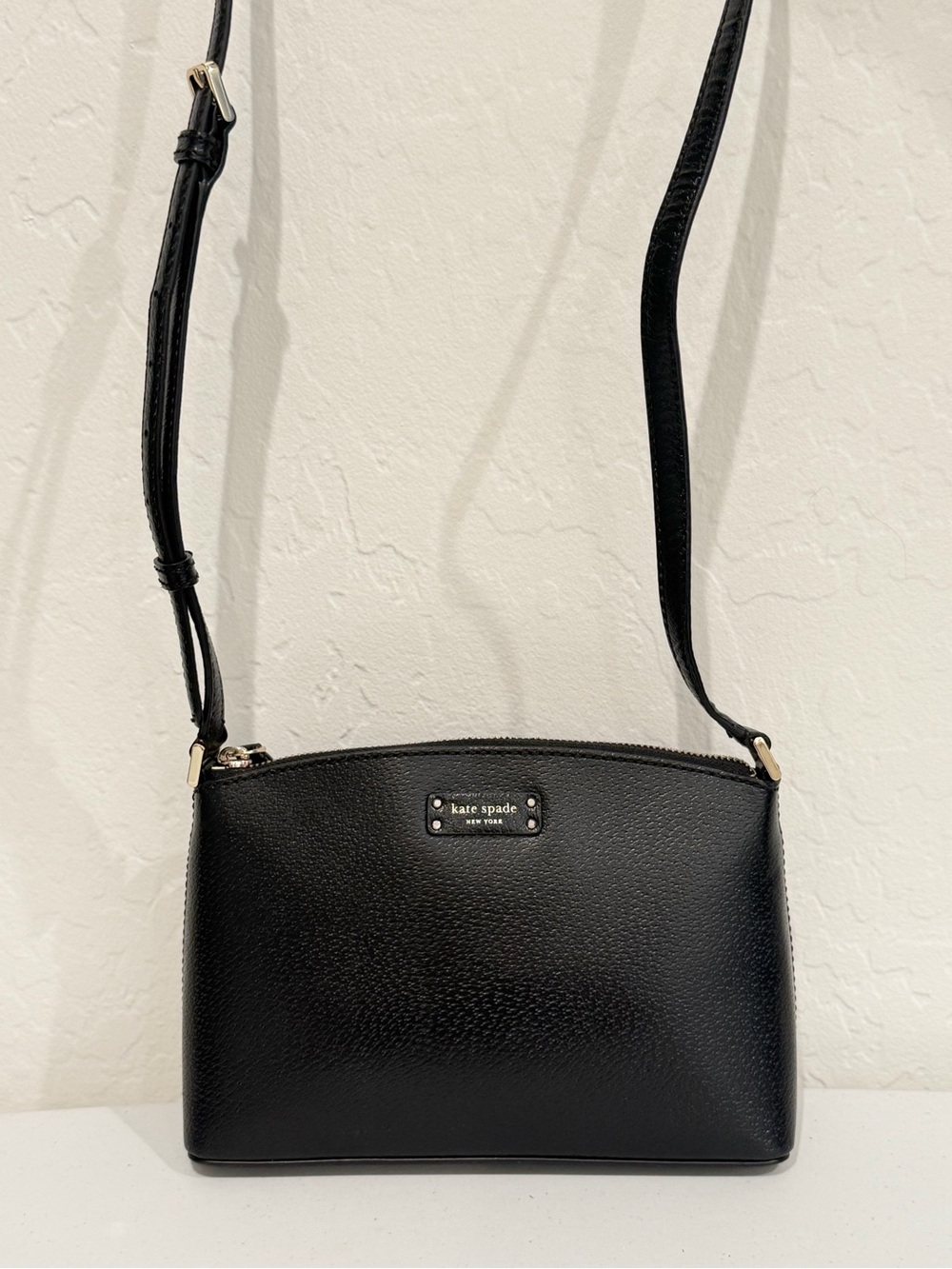 Kate Spade New York Jeanne  Black Leather Crossbody Shoulder Bag